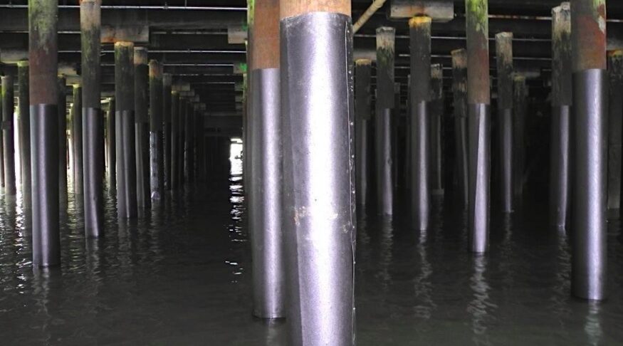 Squamish Terminals Creosote Wrapped Pilings